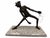 Overview An exceptional mid-to-late 20th-century figurative bronze sculpture titled "Lunging Athlete" by celebrated...