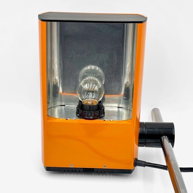 Orange Manade Lamp by Jean René Talopp for Samp, 1970s For Sale - Image 9 of 15