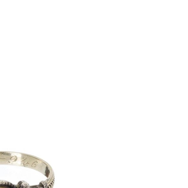 Ring in Silver and 19.2 Karat Gold with Pearl For Sale - Image 4 of 6