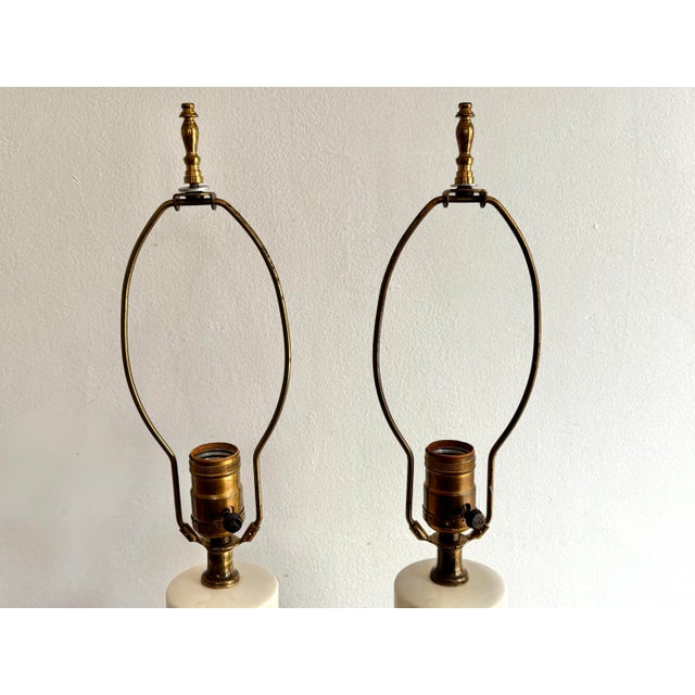 1940s Traditional Boudoir Floral Lamp - a Pair For Sale - Image 6 of 9