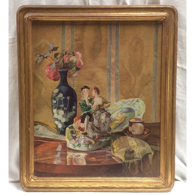 Antique Porcelain Figurines Still Life For Sale - Image 9 of 9