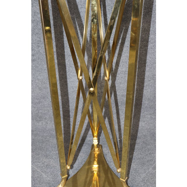 1960s Pair Maison Jansen Style Directoire Brass Pedestals For Sale In Philadelphia - Image 6 of 8