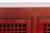 Asian Mid 20th Century Crimson Lattice Asian Sideboard For Sale - Image 3 of 12