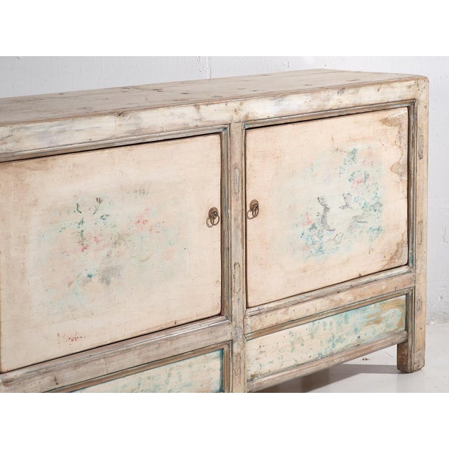 Antique white dining room sideboard (c.1900) Dimensions: Width: 154 cm Depth: 40 cm Height: 83 cm Style: Qing Materials...