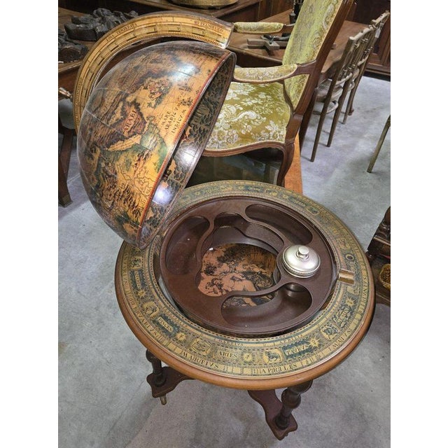 Vintage World Map Bar, 1970s For Sale - Image 6 of 7