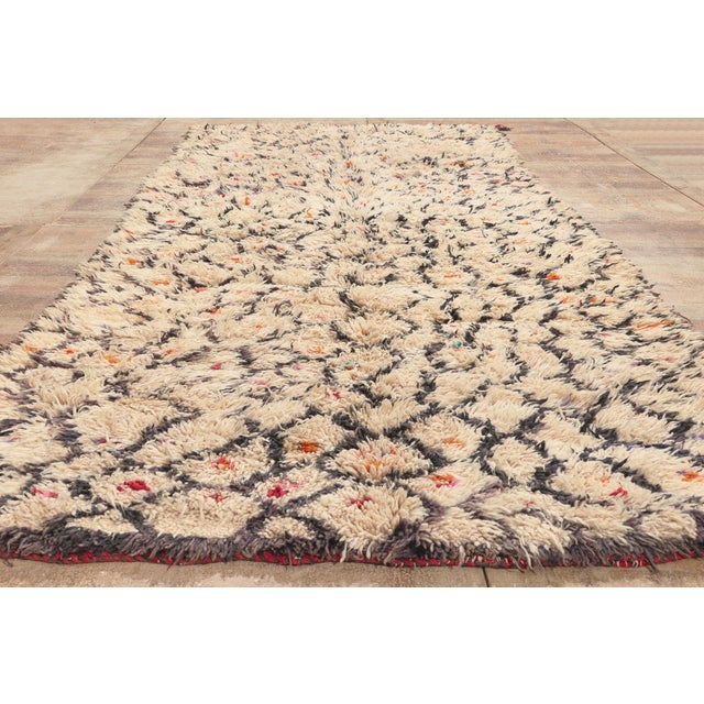 Vintage Azilal Moroccan Rug, 05'05 X 12'06 For Sale - Image 9 of 10