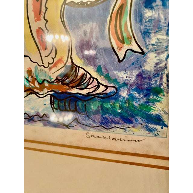 Cerulean 1960's Original - By: Stephen Sacklarian - Expressionist Artist a "Signed Limited Edition Genesis Iv”; 180 / 200 For Sale - Image 8 of 8