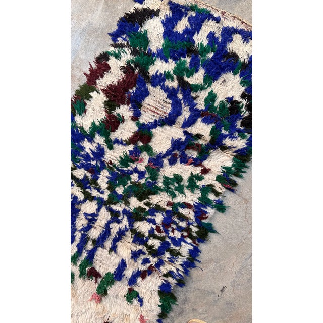 Textile 1990s Moroccan Boho Azilal Rug - 5.4 X 2.4 Ft For Sale - Image 7 of 10