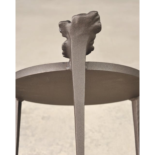 Michael Taylor Arcadia Bronzed Aluminum Garden Drinks Table For Sale In Sacramento - Image 6 of 18