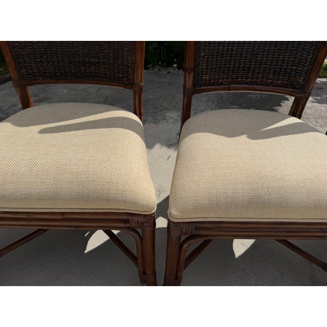 Wood Tommy Bahama Island Estate Dining Chairs, Set of 4 For Sale - Image 7 of 10