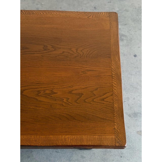 Vintage Carved Trestle Dining Table For Sale - Image 11 of 12