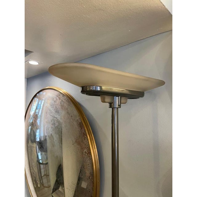 1980s Vintage Italian Iron Floor Lamp, 1970s For Sale - Image 5 of 9