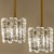 Gold Modern Ice Glass Pendants from Kalmar, 1970s, Set of 2 For Sale - Image 8 of 10
