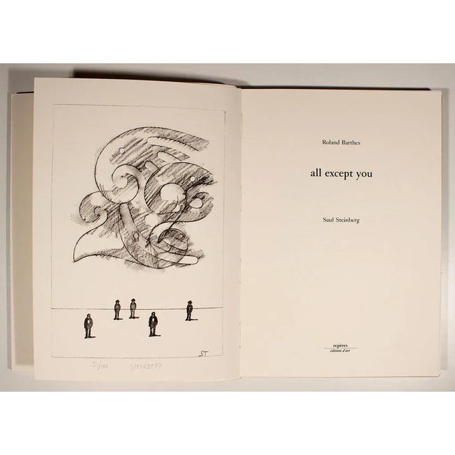 Artist: Saul Steinberg Title: Saul Steinberg: All Except You Year: 1983 Signed: Yes Medium: Book Paper Size: 11.5 x 8...