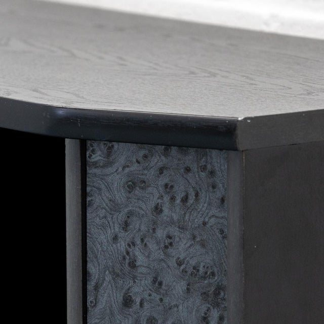 Postmodern Burl Wood Bar Cabinet, 1980s For Sale - Image 6 of 14
