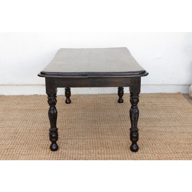 Wood Rare Original Anglo Indian Dining Table For Sale - Image 7 of 8