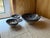 1950s Vintage Moroccan Safi Pottery Nesting Bowl Set in Hand-Painted Cobalt Blue, 1950, Set of 3 For Sale - Image 5 of 17