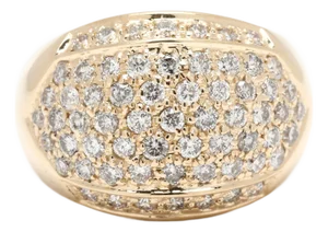 Sonia B 1ctw Diamond Dome Ring, 14k Yellow Gold, Ring Size 6.75