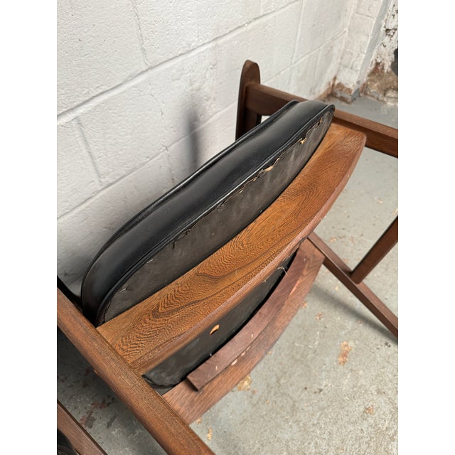 Vintage Leather Chairs by Murphy Miller for Kroehler Furniture- Set of 2 For Sale - Image 11 of 12