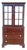Mid Century Mahogany Stepback China Display Cabinet Hutch Bookcase 68" For Sale