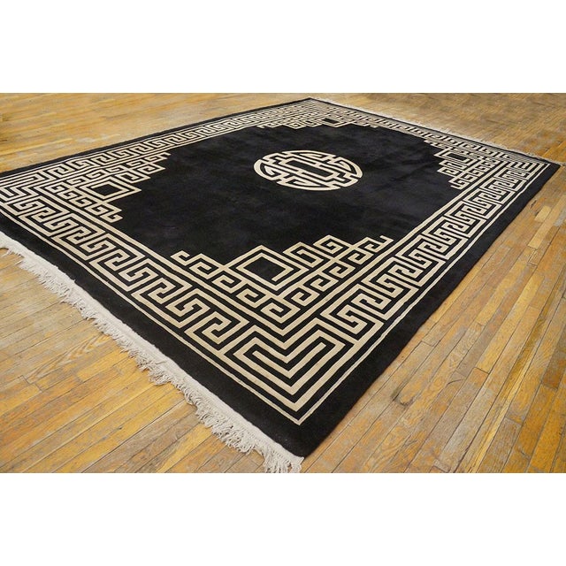 1980s Chinese Art Deco Carpet ( 8'9" x 11'8" - 266 x 356 )