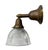 Circa 1920’s Original Painted Patina Holophane Bell Shade Wall Sconce For Sale - Image 9 of 10