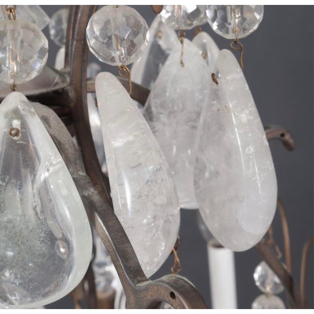 Early 20th Century Early 20th Century Louis XV Style Brass & Cut Glass 16-Light Chandelier For Sale - Image 5 of 9