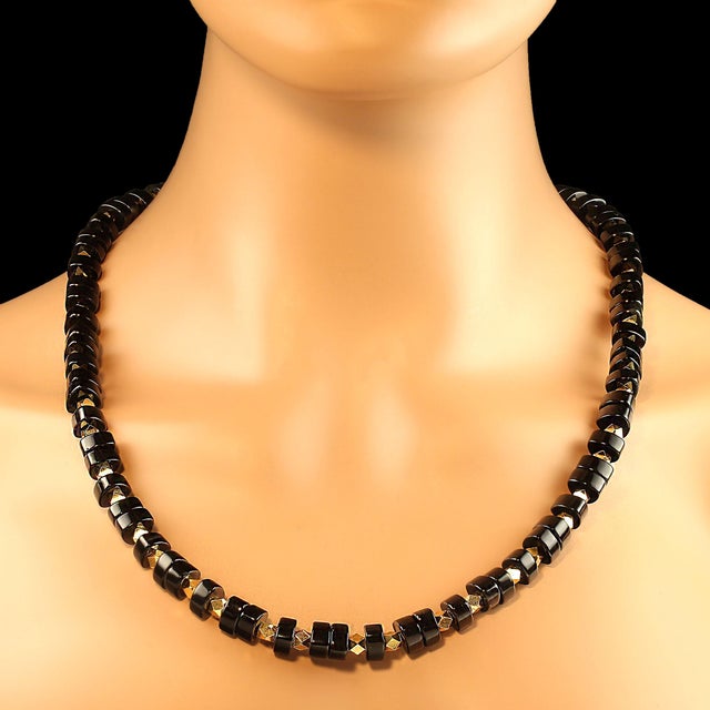 Stunning 28-Inch Black Onyx Necklace with Gold Accents Elevate your style with our exquisite 28-inch Black Onyx Necklace,...