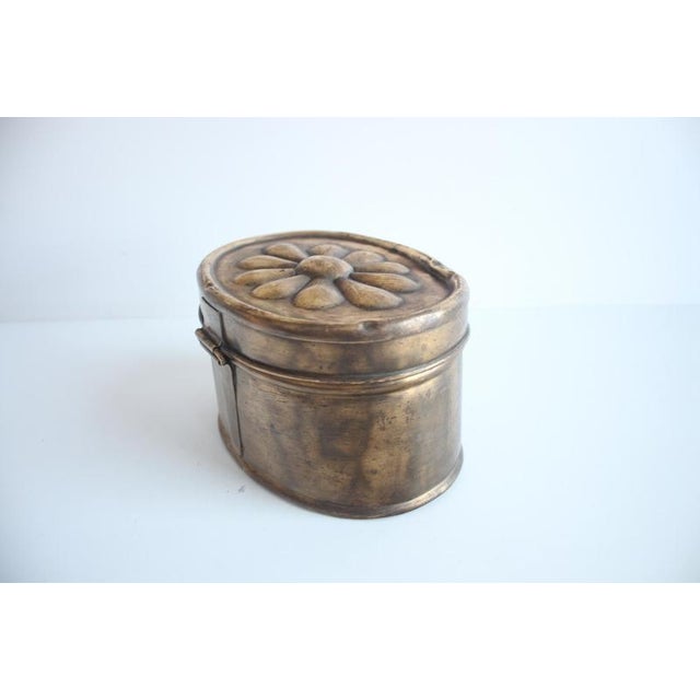 Art Deco Brass Coffee Box, 1920s. For Sale - Image 6 of 11