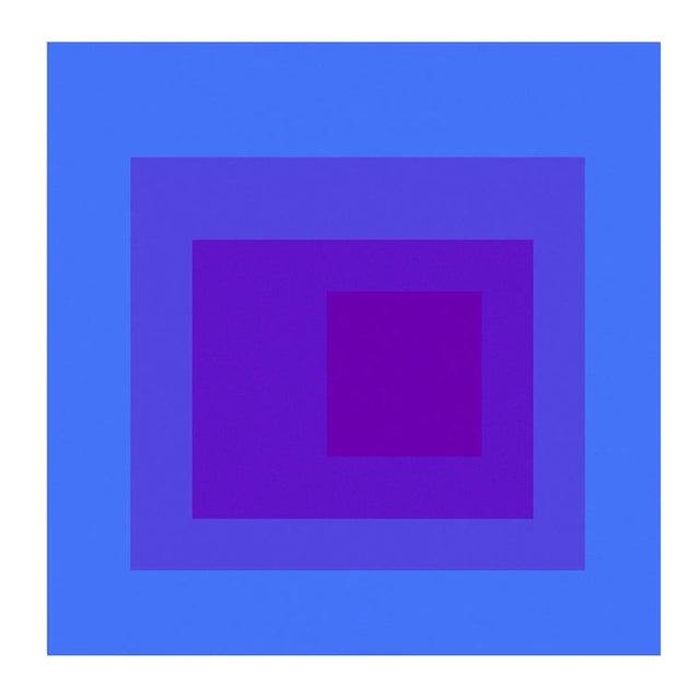 Blue Modern Colorful Geometric Prints - Set of 6 Unframed 24" X 24" For Sale - Image 8 of 10