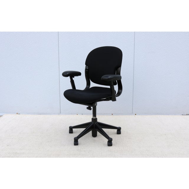 Herman Miller Equa 2 Ergonomic Swivel Task Chair in Black Fabric, Adjustable For Sale In New York - Image 6 of 18