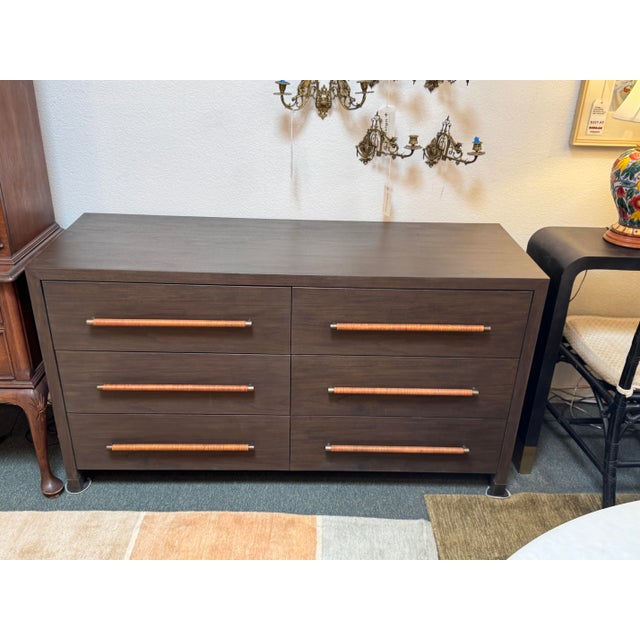 Brown Brownstone Double Dresser, Prototype For Sale - Image 8 of 12