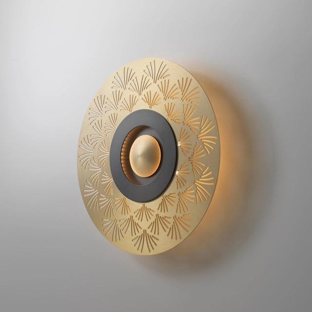 Contemporary Earth Palm Wall Light by Emilie Cathelineau For Sale - Image 3 of 5