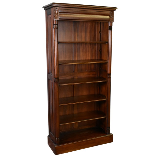 Legacy Open Bookcase - Brown Walnut For Sale In Chicago - Image 6 of 10