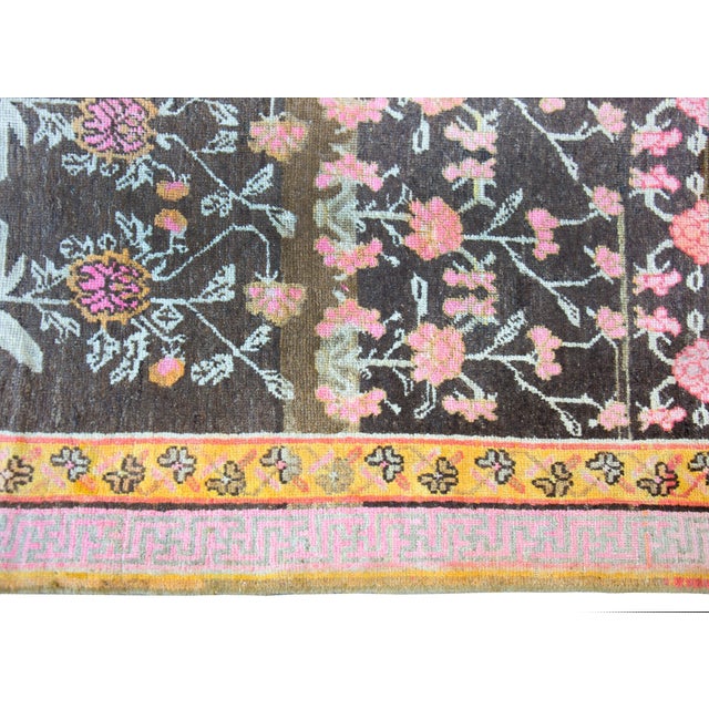 Textile Early 20th Century Central Asian Khotan Rug For Sale - Image 7 of 13