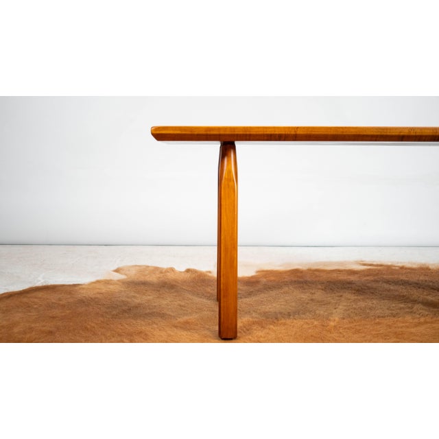 Restored 1950s American Studio Craft / Mid-Century Maple Bench For Sale In Boston - Image 6 of 17