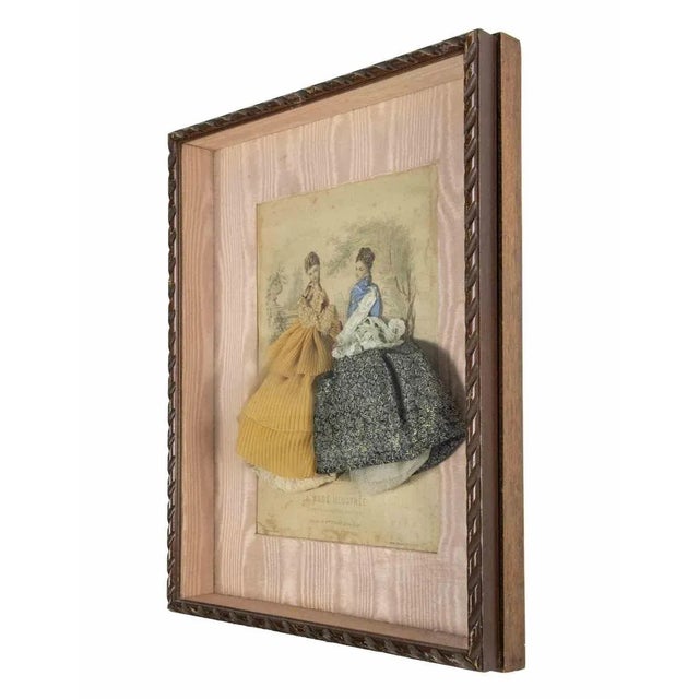 Toilettes de Mme Bréant-Castel, from La Mode Illustrée is a modern artwork realized in 1876. Mixed colored etching and...