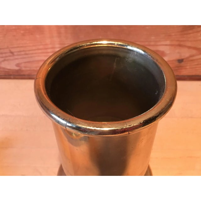 Antique Tiffany Studios Solid Brass Apothecary Mortar & Pestle For Sale - Image 9 of 12