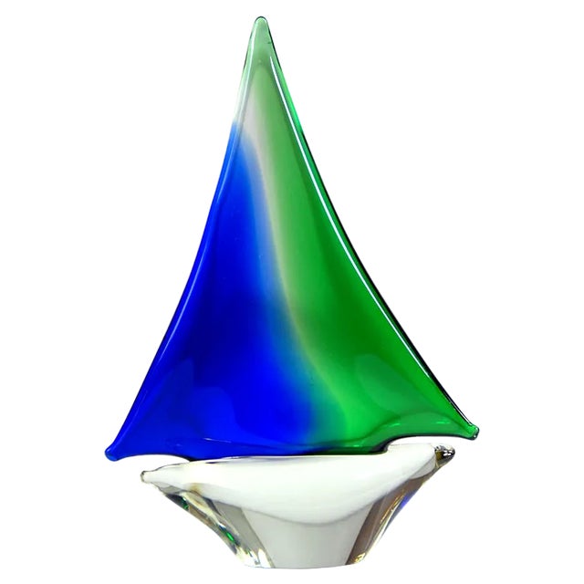 Vintage Murano Sailboat, 1970s For Sale
