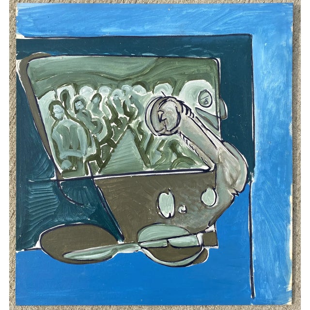 Acrylic on board from the estate of Atlanta self taught artist Laurence Stuart Connatser (1938-1996). Connatser was born...