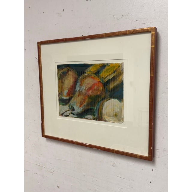 Traditional Vintage Fruit Still Life Oil Painting, Signed For Sale - Image 3 of 12