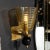 Pair of 21st Century Modernist Hand-Blown Murano Hive Glass Form Sconces With Jet Black Orbital For Sale - Image 10 of 13