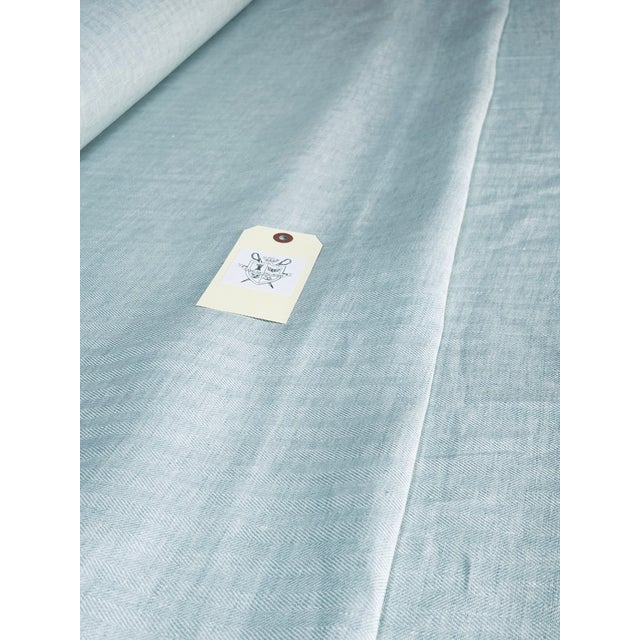 Contemporary Colefax & Fowler "Hector” Woven Chevron– 19.75 Yards For Sale - Image 3 of 4