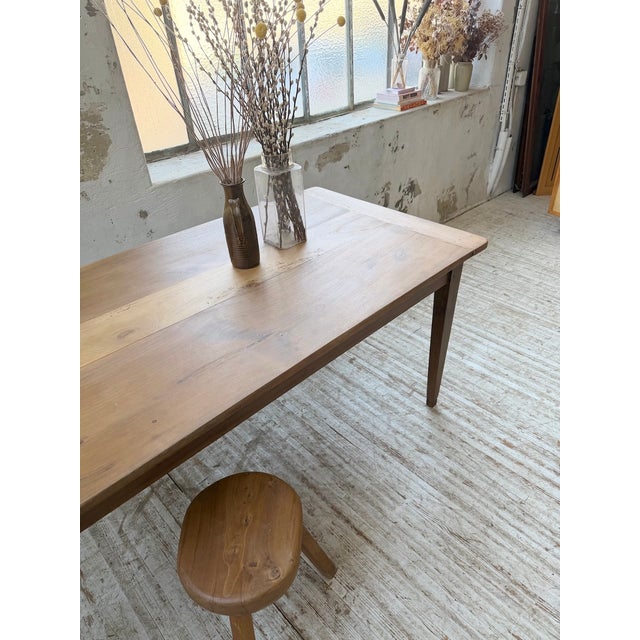 Farmhouse Walnut Table with Spindle Legs, 1950 For Sale - Image 14 of 18
