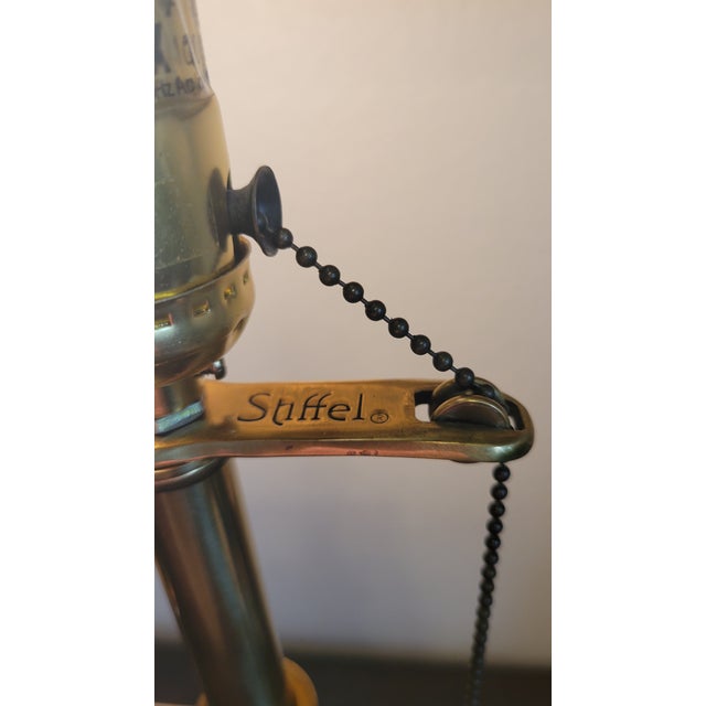 Vintage Stiffel Mid Century Brass Lamp For Sale In Dallas - Image 6 of 12
