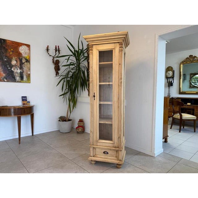 Rustic Display Cabinet in Natural Wood For Sale - Image 3 of 13