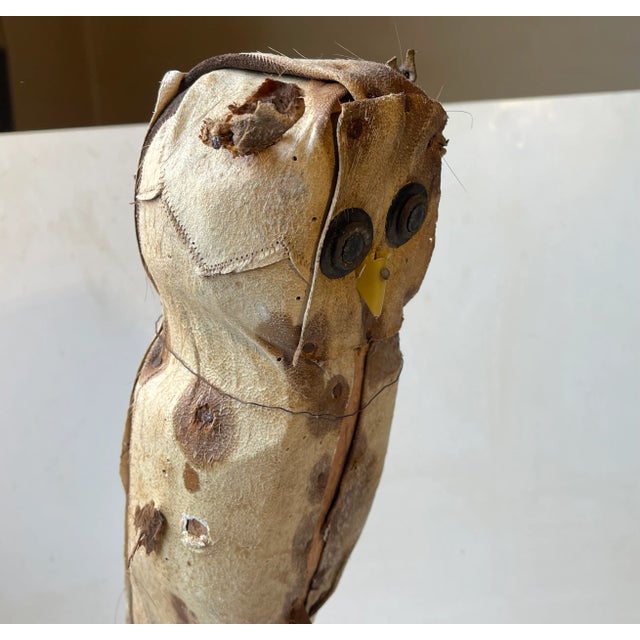French Folk Art Owl Decoy - Bird Scarer, 1930s For Sale - Image 6 of 10