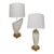 Pair of Mid-Century / Palm Beach Style Coastal Shell Table Lamps For Sale