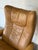 Ekornes Stressless Tan Leather Lounge Chair With Ottoman Mid-Century Modern 1980s For Sale - Image 11 of 13