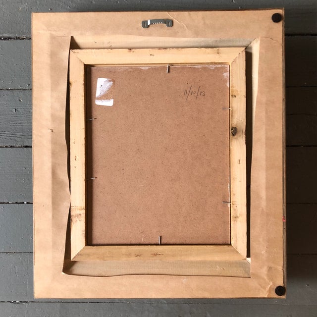 Wood Original Contemporary Impressionist Still Life Painting Frame For Sale - Image 7 of 8